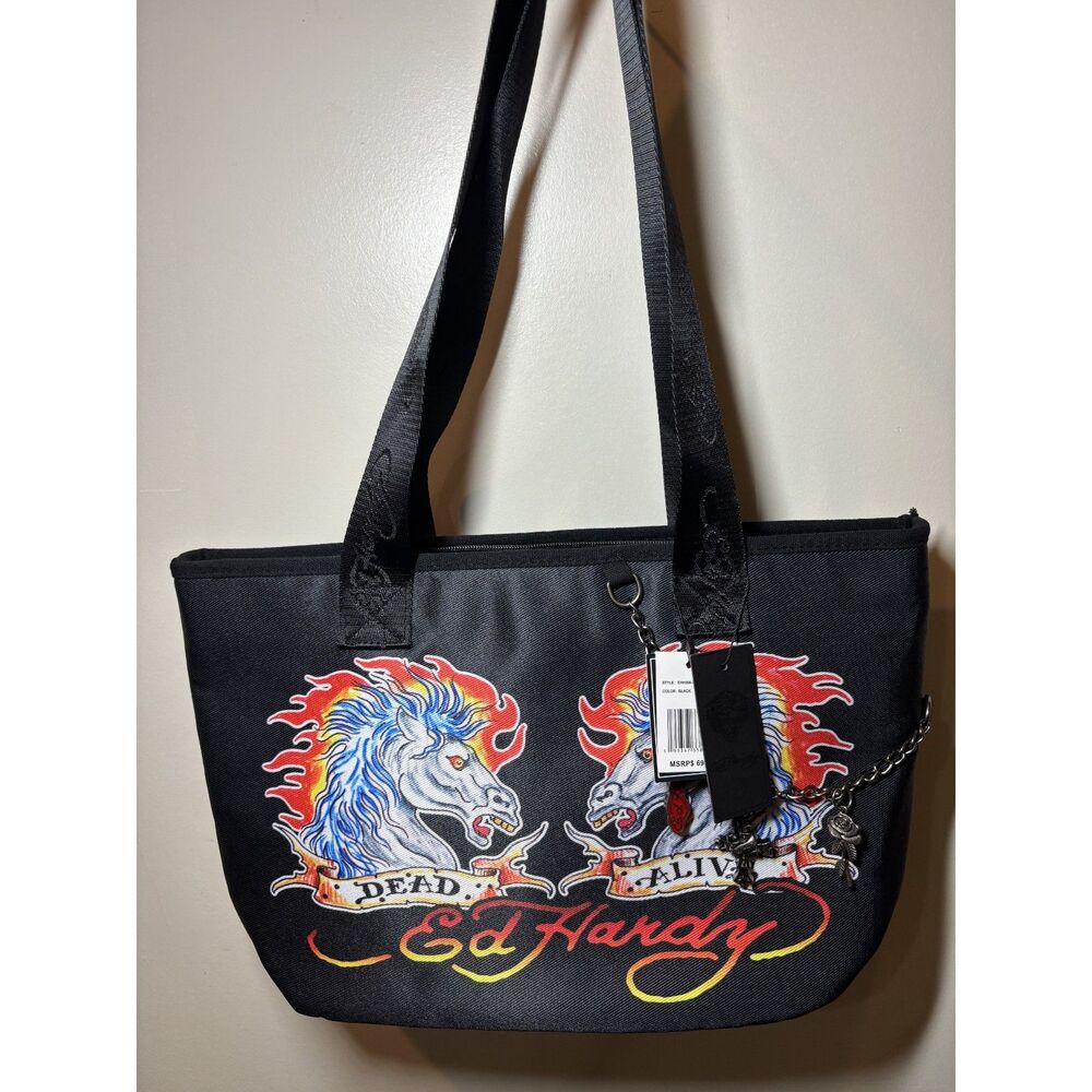 Ed Hardy Dead Ponies Tote Bag
